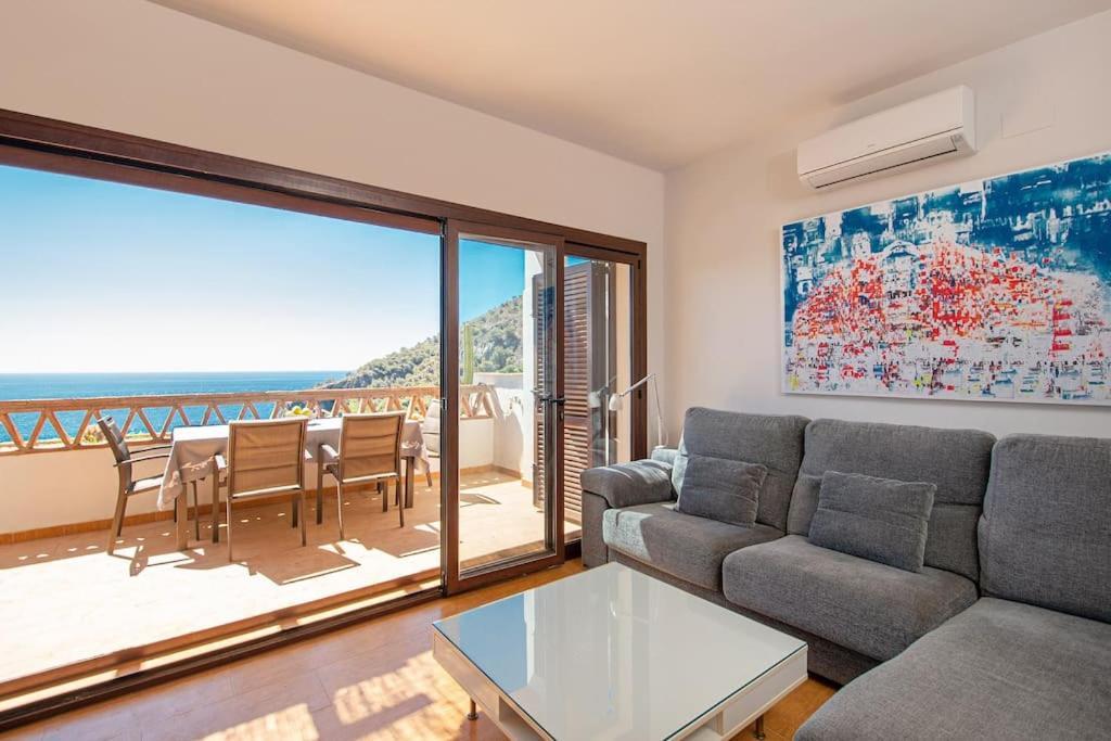 Sunny House With Great Sea Views, 3 Terraces, Private Heated Pool And Sauna La Herradura  Ngoại thất bức ảnh